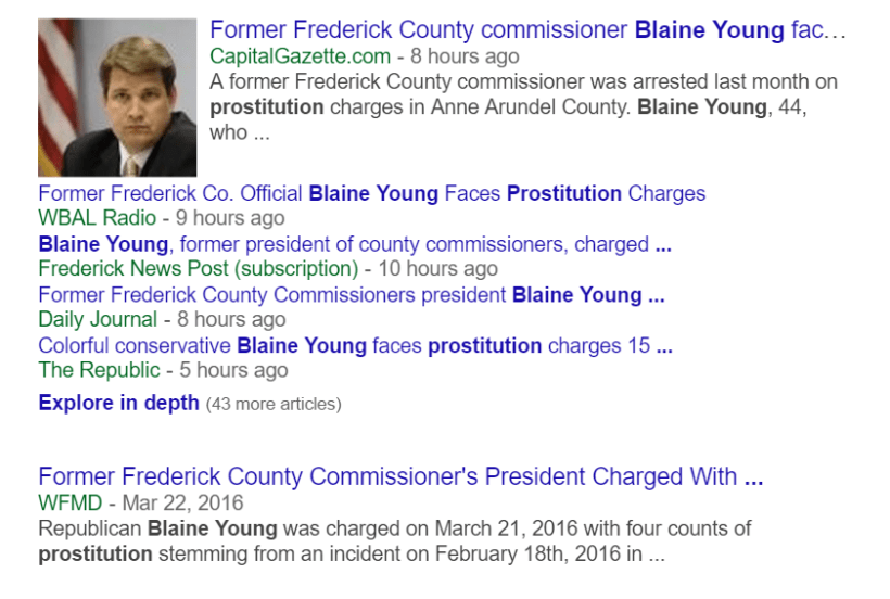 At least this story didn't read: "County Executive Blaine Young...."