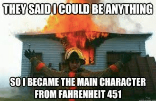 Cindy Rose is the firefighter from Fahrenheit 451